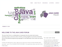 Tablet Screenshot of javacardforum.com